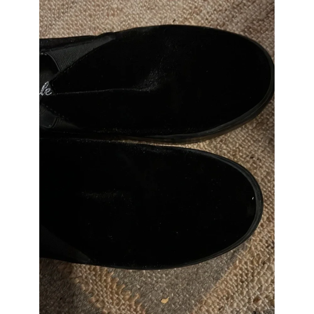 Free People Varsity Velvet Slip on Sneakers size 37/ US 6.5